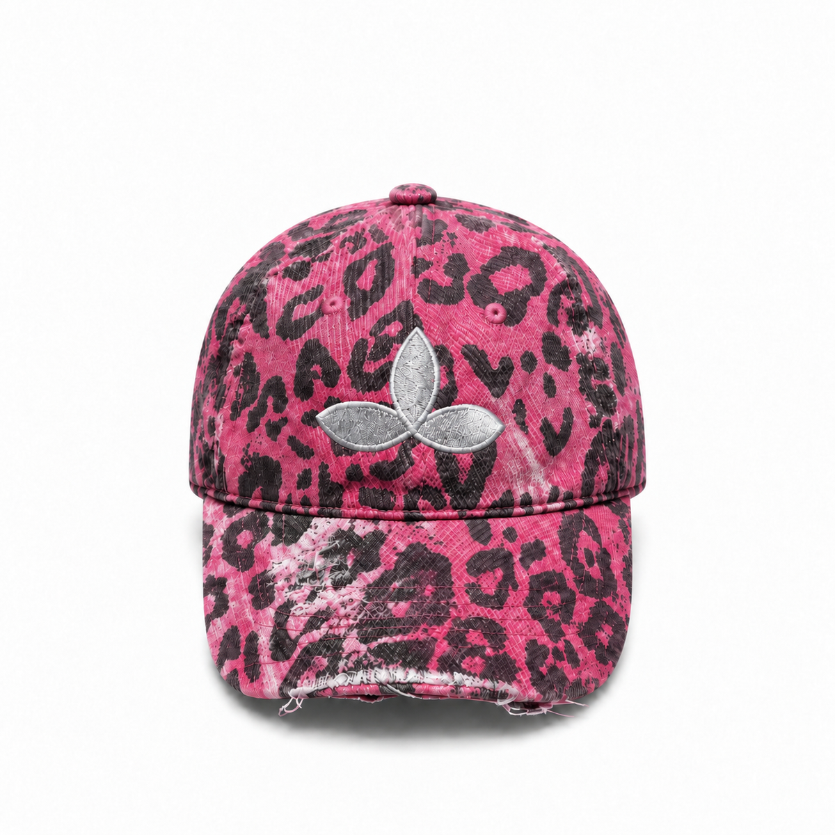 'Electric Leopard' Distressed Hat