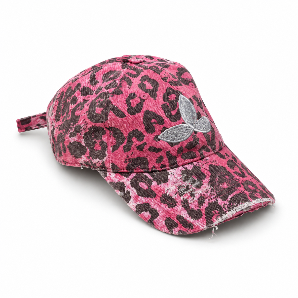 'Electric Leopard' Distressed Hat