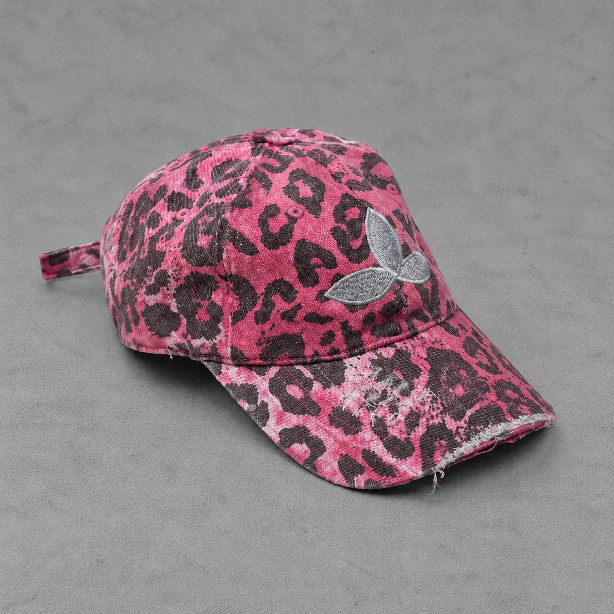 'Electric Leopard' Distressed Hat